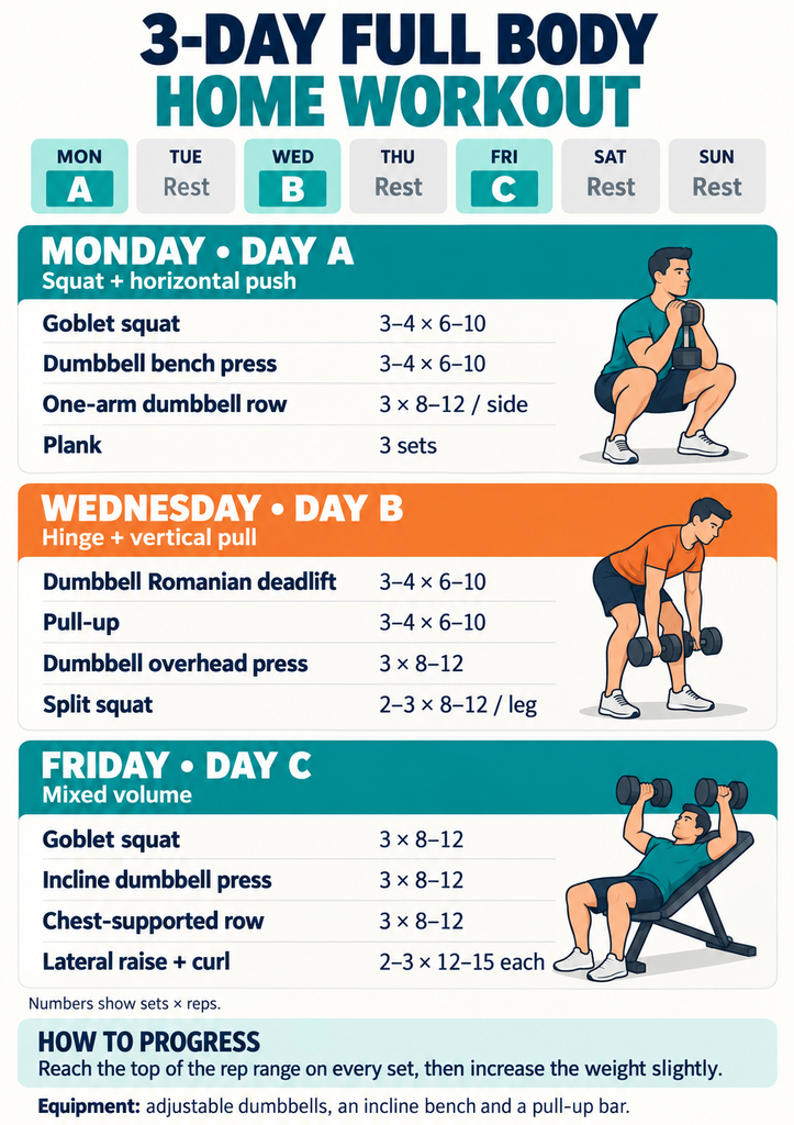 A Sample Three Day Full Body Split